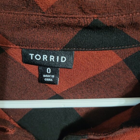 TORRID FLANNEL SHIRT SZ L/0 - Picture 3 of 5